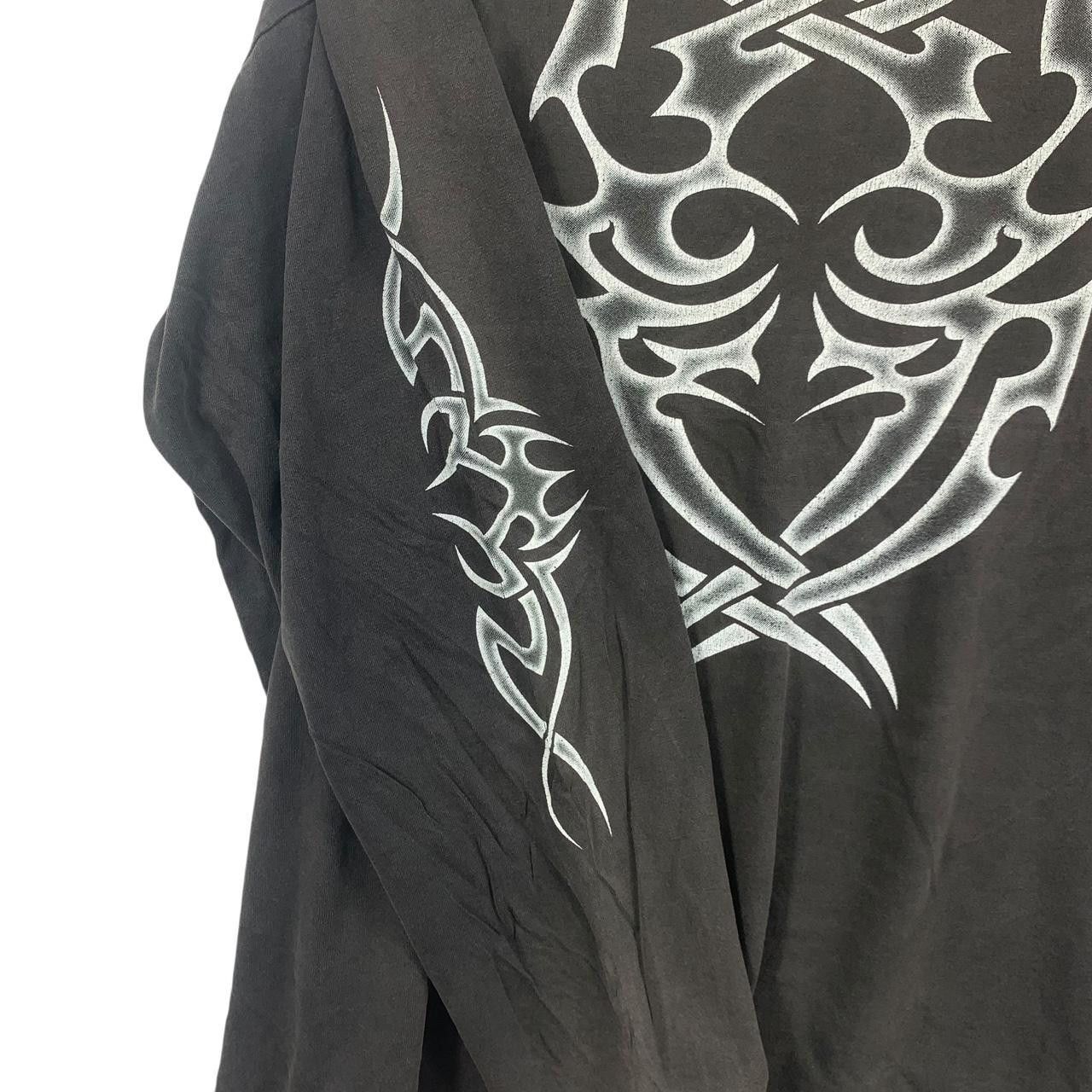 Vintage Vintage CROSSKEYS USA TATTOO Logo Gothic Tee Shirt Top Size 3XL / US 20-22 - 5 Thumbnail