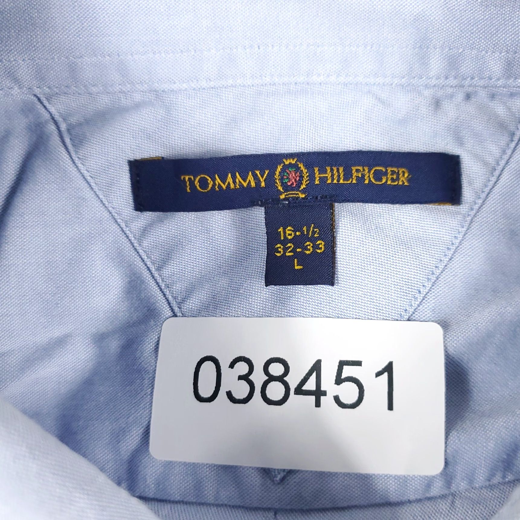 Tommy Hilfiger Tommy Hilfiger Blue Button-Up Shirt Mens Large Long Sleeve Casual Regular Fit Size US L / EU 52-54 / 3 - 7 Thumbnail