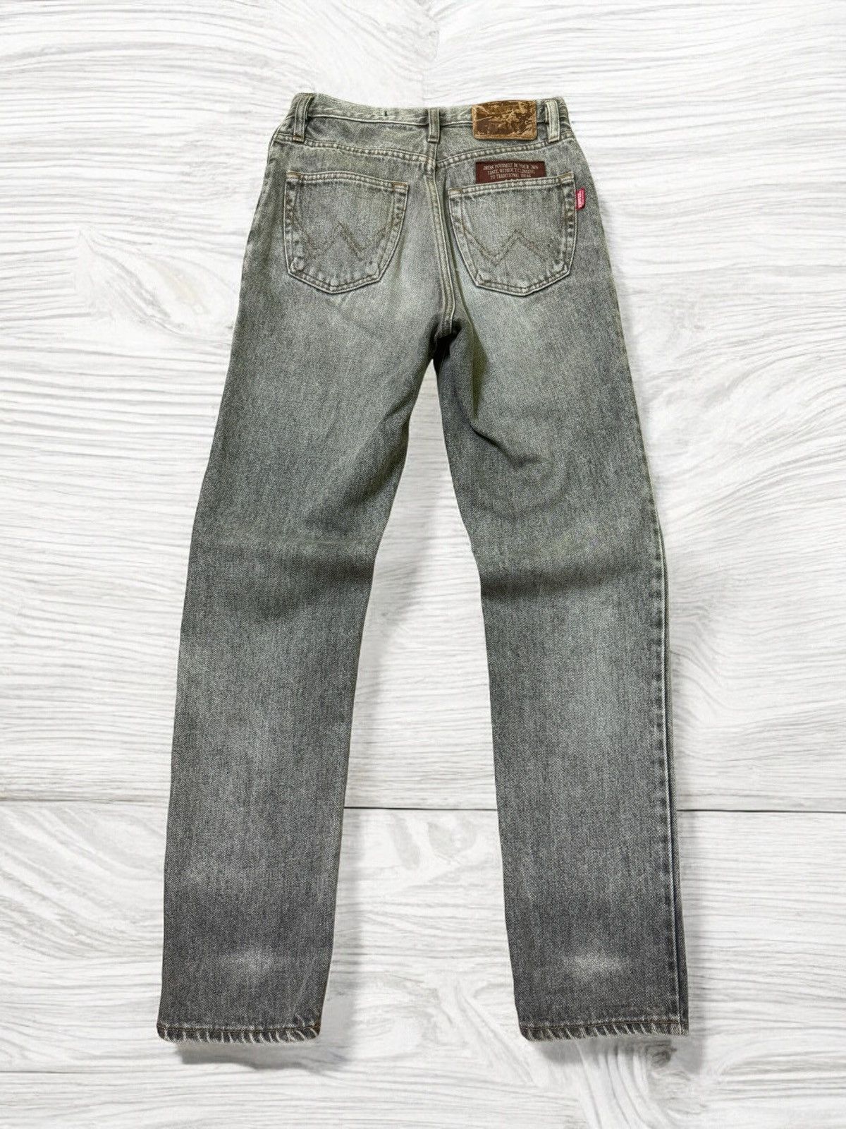 Edwin × Hysteric Glamour × If Six Was Nine VINTAGE EDWIN ITALY DISTRESSED JEANS RARE Size US 27 - 2 Thumbnail