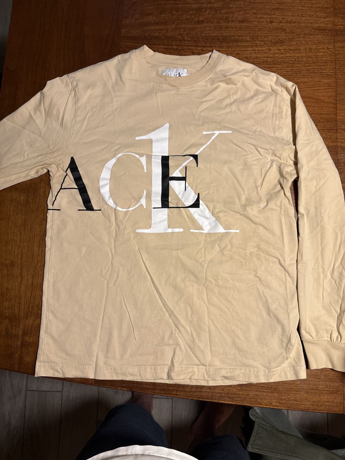Calvin Klein × Palace Palace CK1 Longsleeve T Shirt Wheat Large SS22 Size US L / EU 52-54 / 3 - 2 Thumbnail