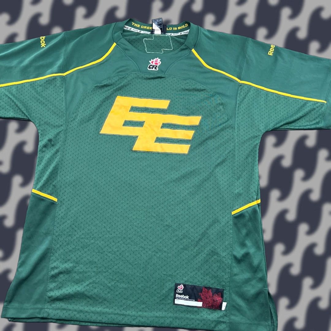Reebok Edmonton Elks 2015 Mens Football Jersey Large Green CFL Reebok Adult Shirt) Size US L / EU 52-54 / 3 - 1 Thumbnail