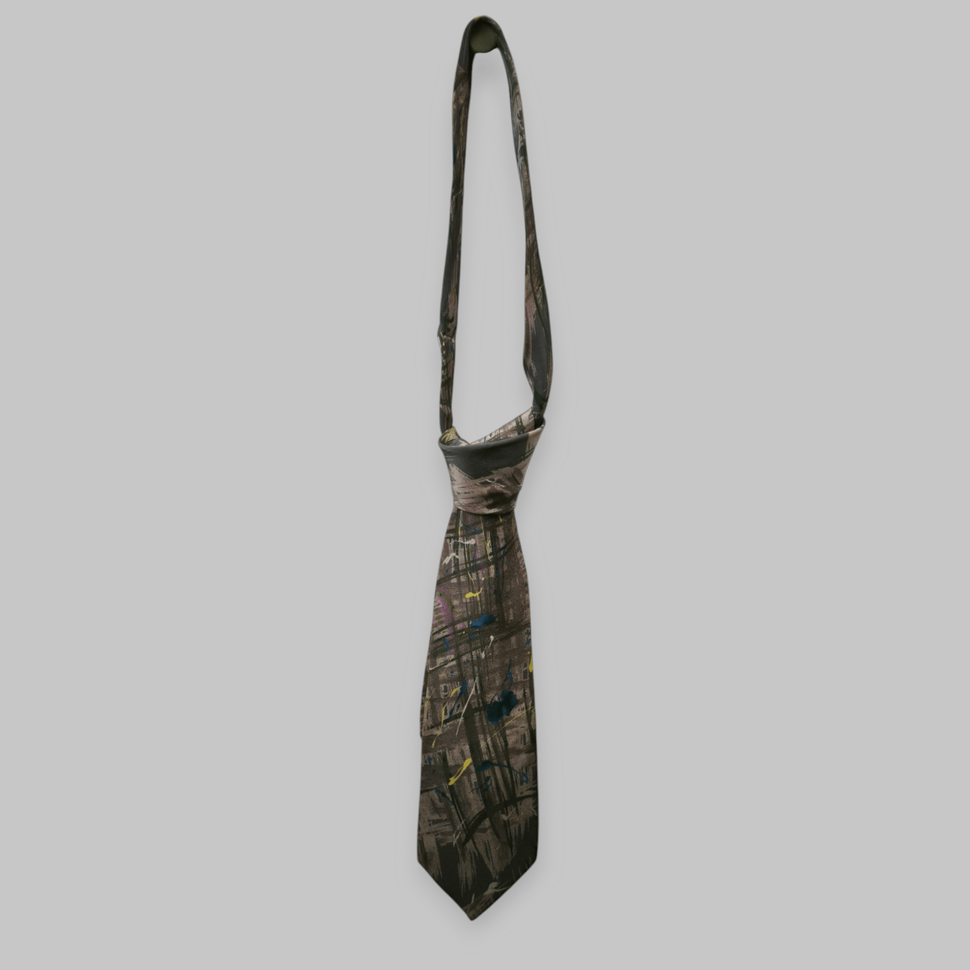 Designer × Issey Miyake × Japanese Brand IM Product Miyake Design Studio Splash Painter Design Tie Size ONE SIZE - 3 Thumbnail