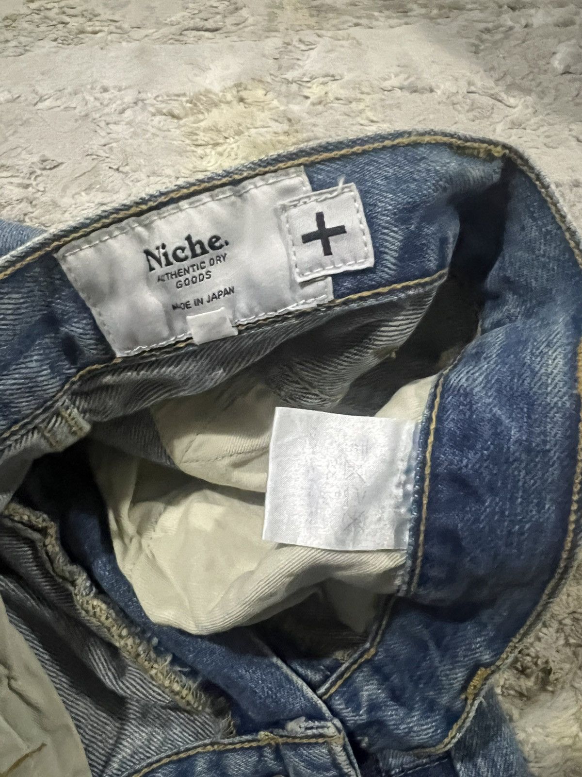 FDMTL Niche 🇯🇵 Made Indigo Selvedge Denim Boro Patchwork Thrashed Size US 28 / EU 44 - 7 Thumbnail