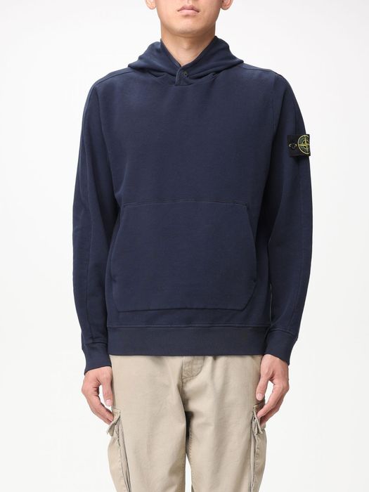 Stone island store navy blue hoodie