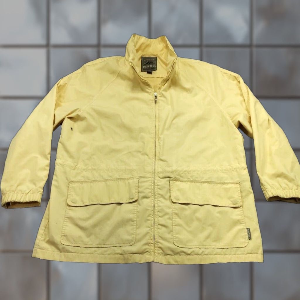 Vintage VINTAGE Pacific Trail Chore Barn Coat Womens L Yellow Long Jacket Size L / US 10 / IT 46 - 1 Thumbnail