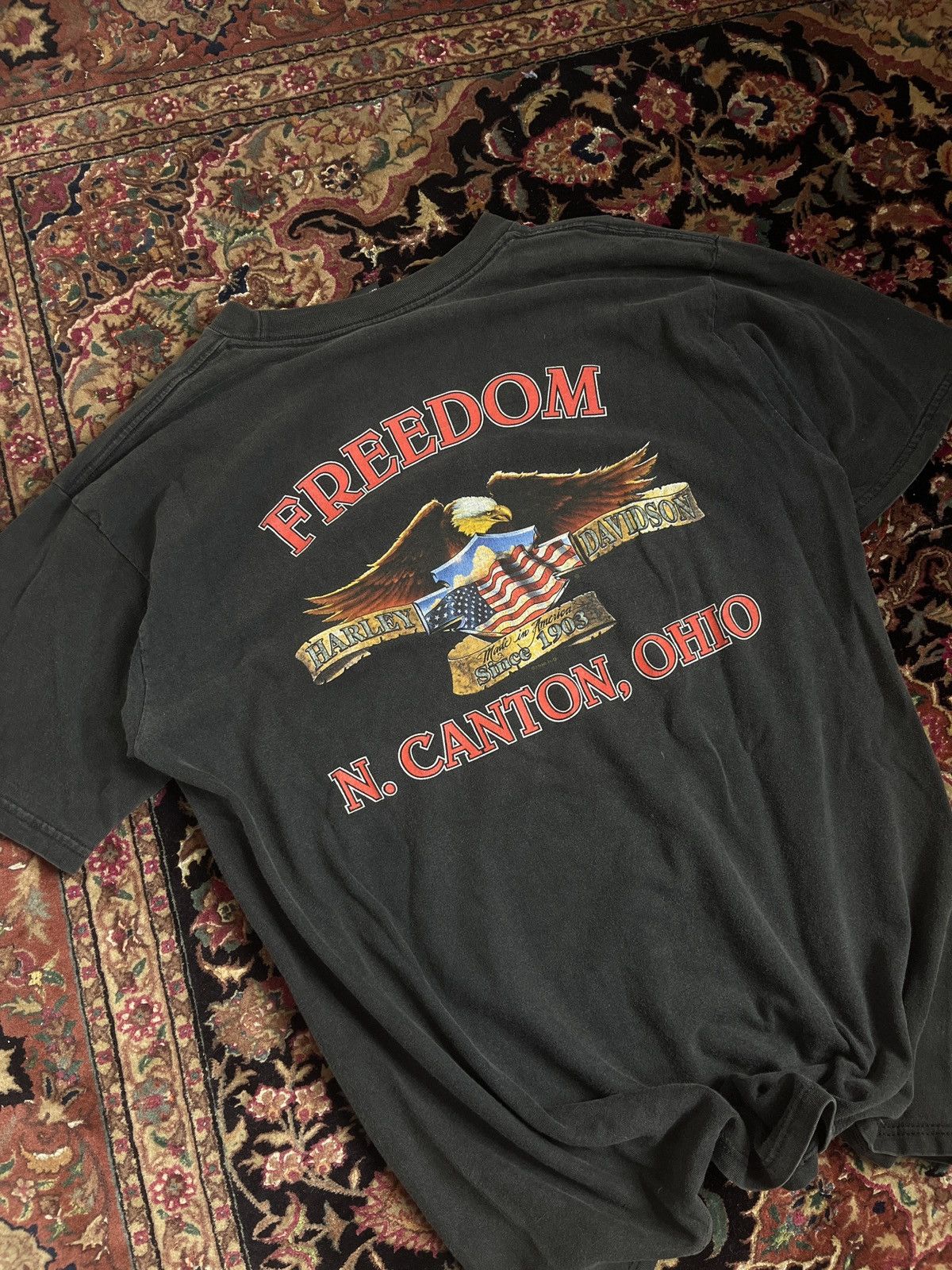 Harley Davidson VTG Harley Davidson A Cut Above The Rest Wolf Grunge Shirt Size US L / EU 52-54 / 3 - 2 Thumbnail