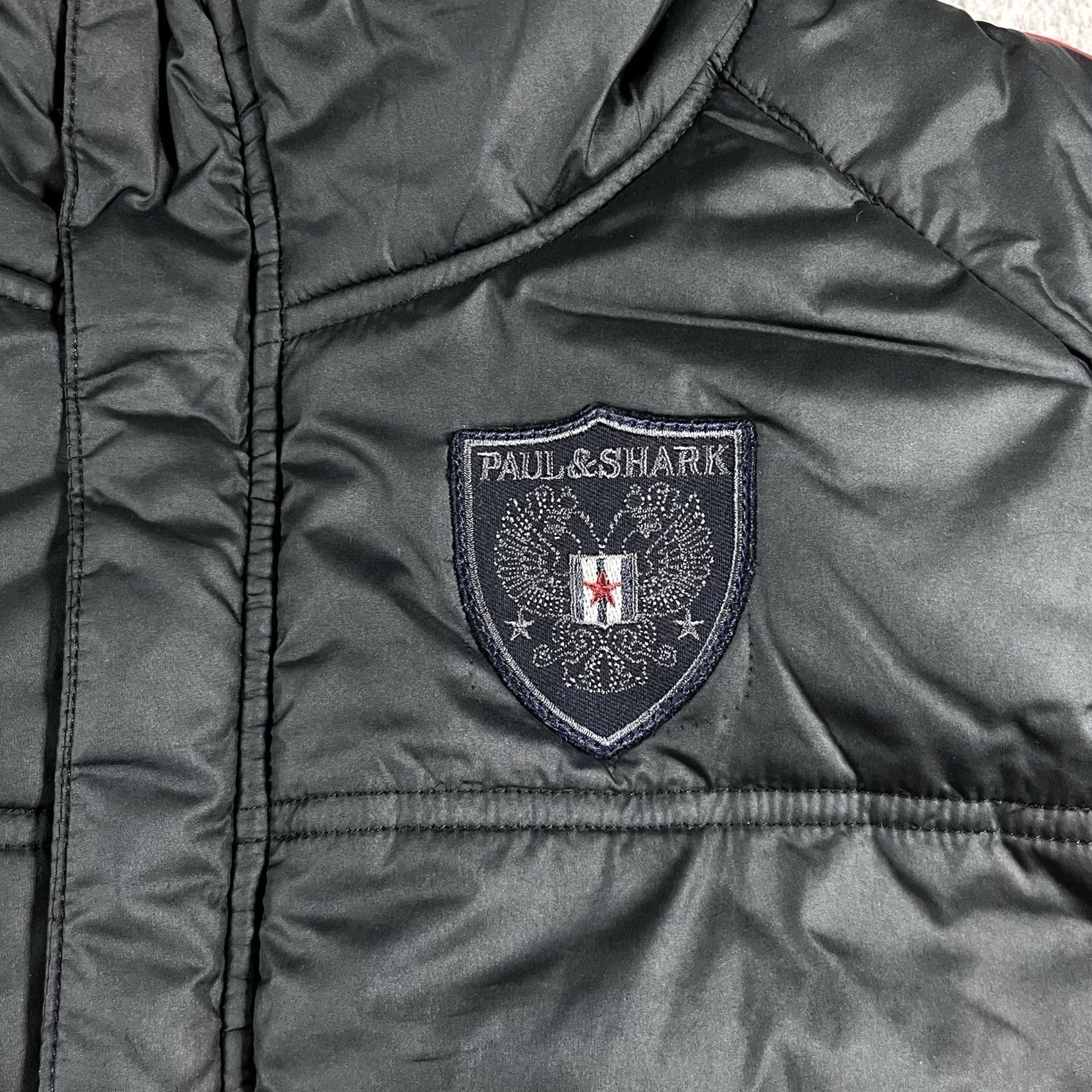 Paul & Shark VINTAGE Paul & Shark Yachting Vest Mens M Black Puffer Fleece Reversible Jacket Size US M / EU 48-50 / 2 - 4 Thumbnail