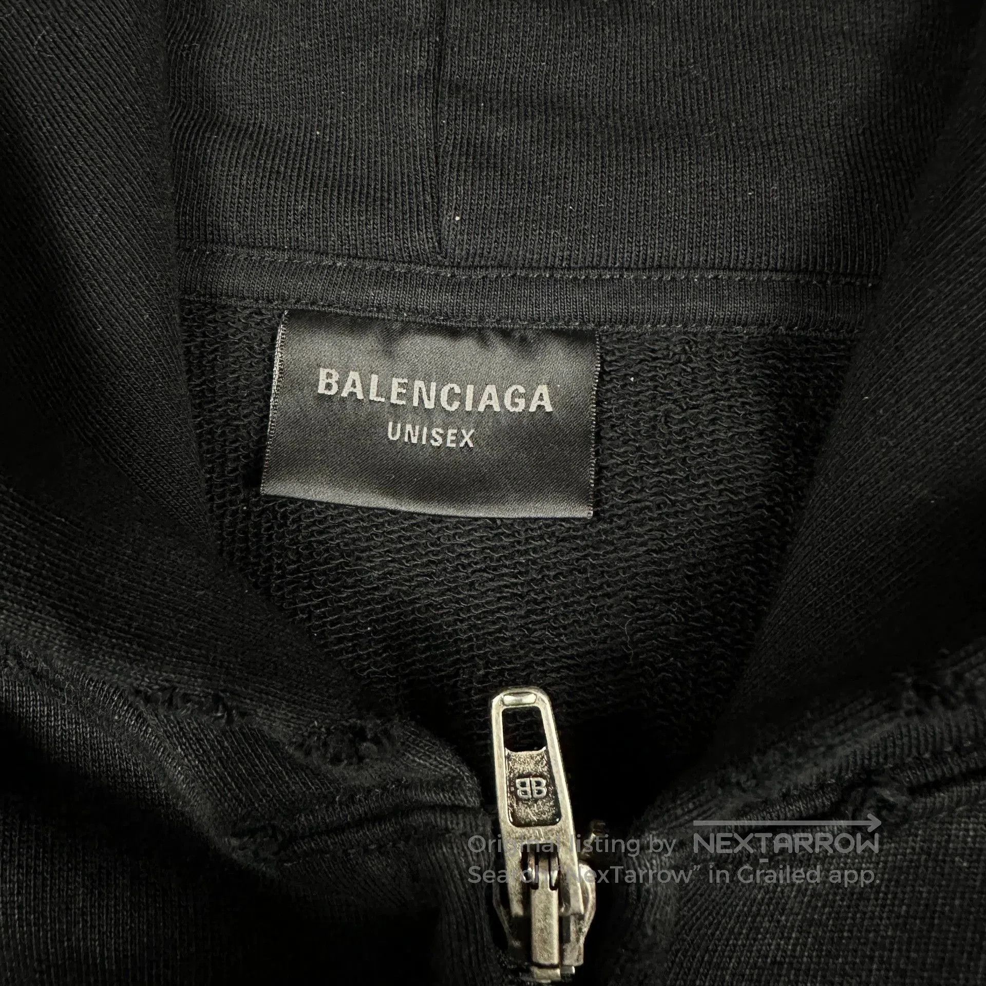 Balenciaga balenciaga logo zip-up hoodie in unique color. Size US XL / EU 56 / 4 - 3 Thumbnail