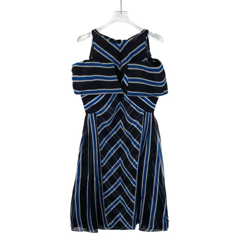Fendi Fendi Color Block Silk Dress in Size S 0089 Size S / US 4 / IT 40 - 1 Thumbnail