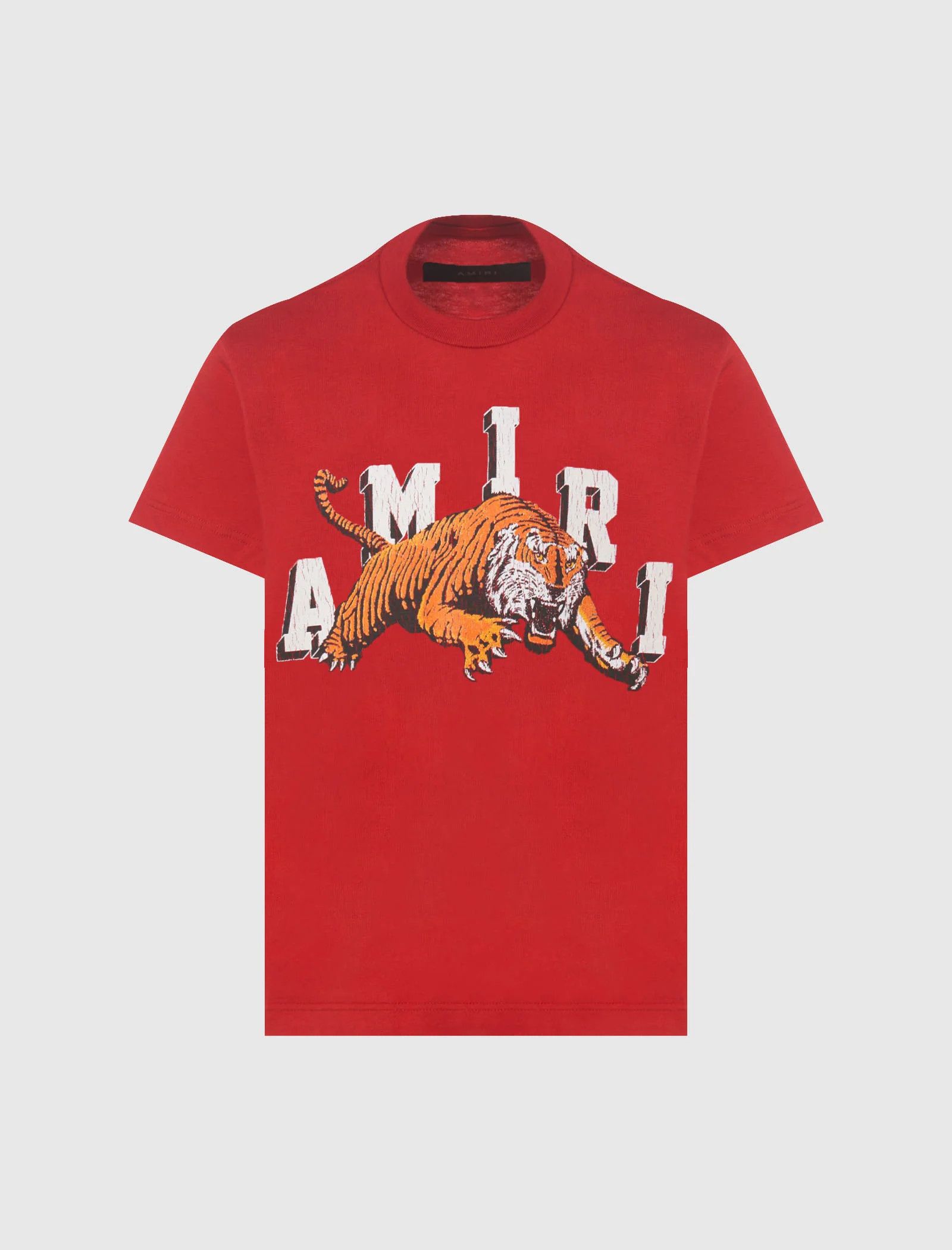 Amiri o1w1db11224 KIDS Vintage Tiger Tee Short Sleeve T-Shirt Red Size US XXS / EU 40 - 1 Thumbnail