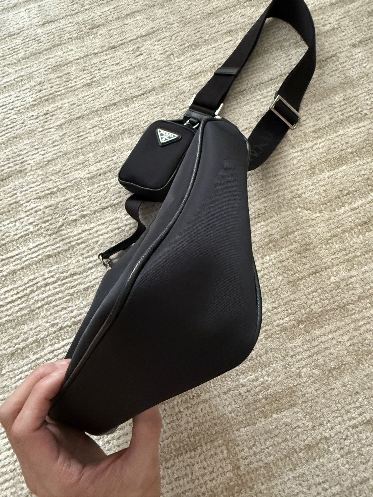Prada Re-Nylon and Saffiano leather shoulder bag Size ONE SIZE - 4 Thumbnail