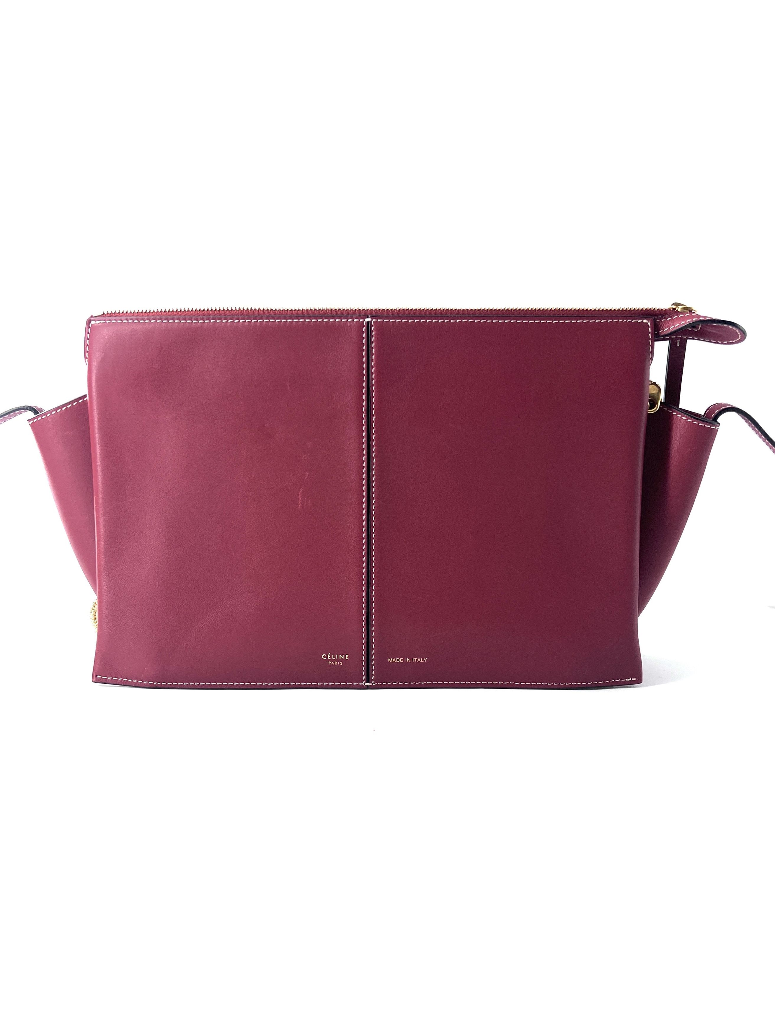 Celine Celine Tri-Fold Shoulder Bag Smooth Calfskin Size ONE SIZE - 1 Thumbnail