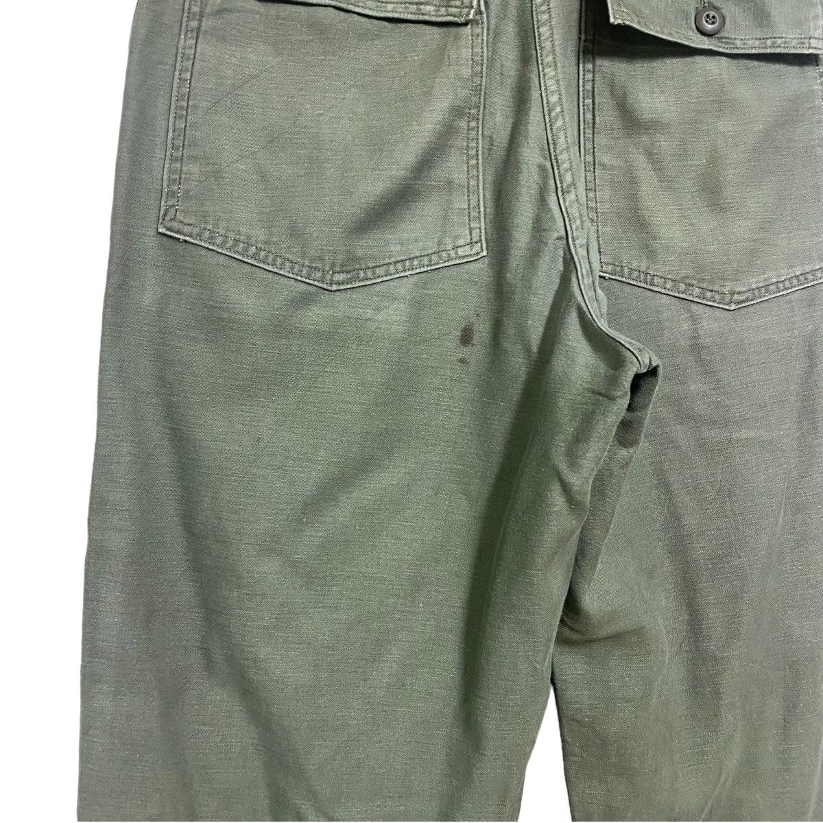 Vintage Vintage 60s US Army Fatigue Pants Og107 Sateen Size US 31 - 14 Thumbnail