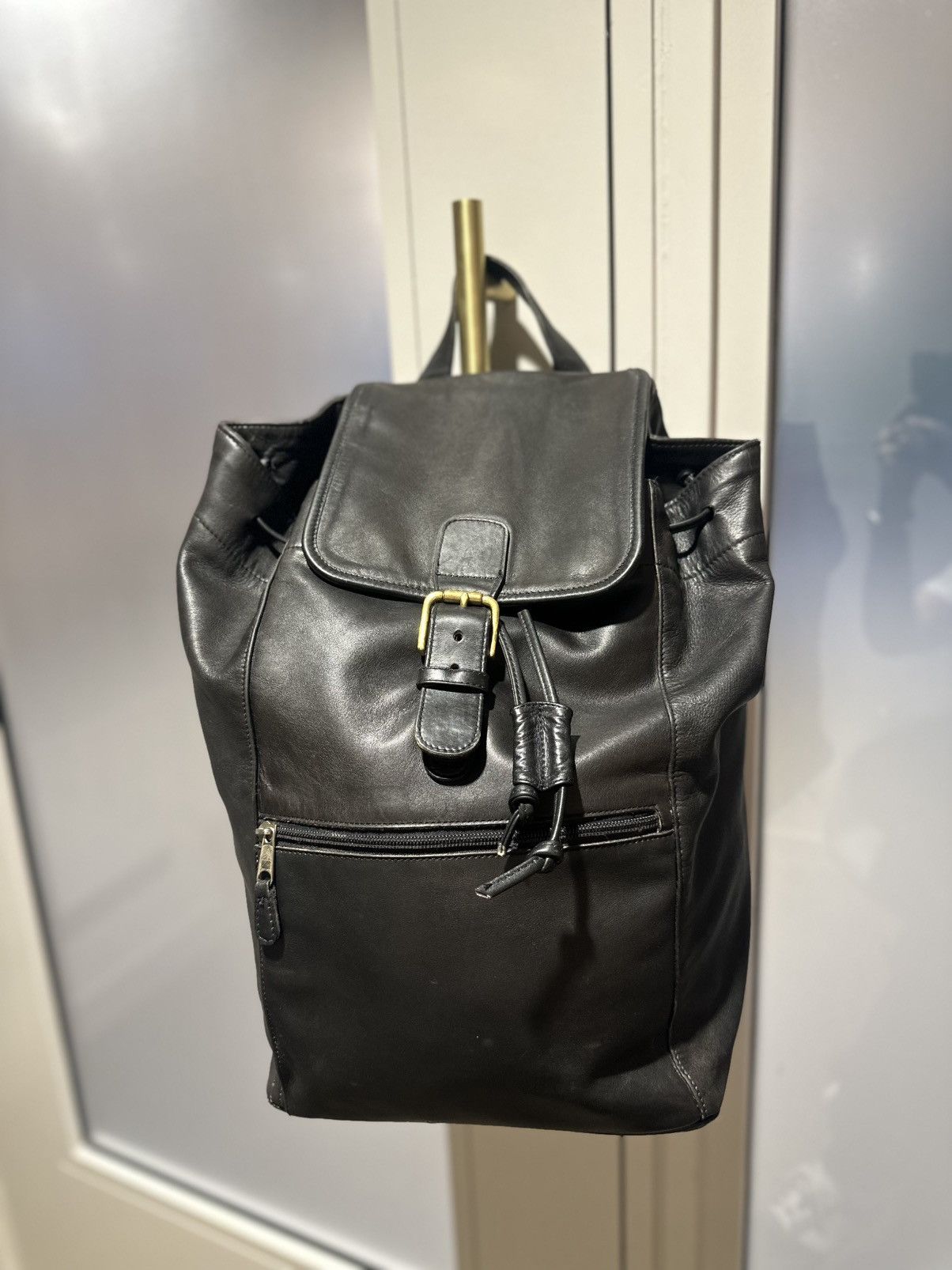 Coach Vintage Coach Backpack 329-305 Black Glovetanned Leather 90s Size ONE SIZE - 12 Thumbnail