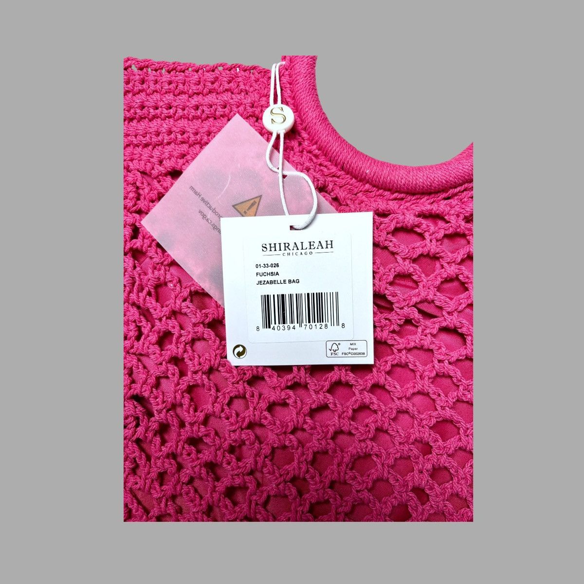 Other Shiraleah Jezabelle Pink Crocheted Large Handbag Size ONE SIZE - 9 Thumbnail