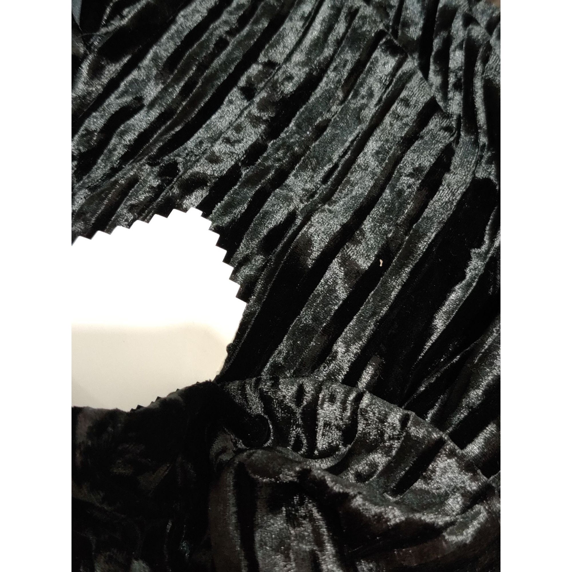 Other H by Halston XLP Petite Womens Pants Black Velour Pleated Wi Size 36" / US 14 / IT 50 - 6 Thumbnail