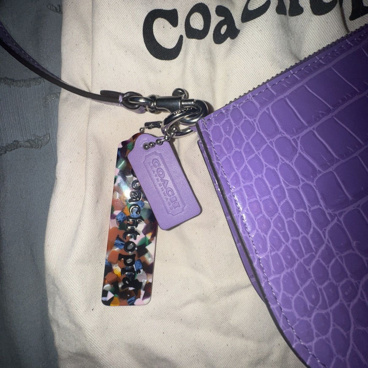 Coach Coachtopia New Never Used Purple Croc Print Baguette Size ONE SIZE - 5 Thumbnail
