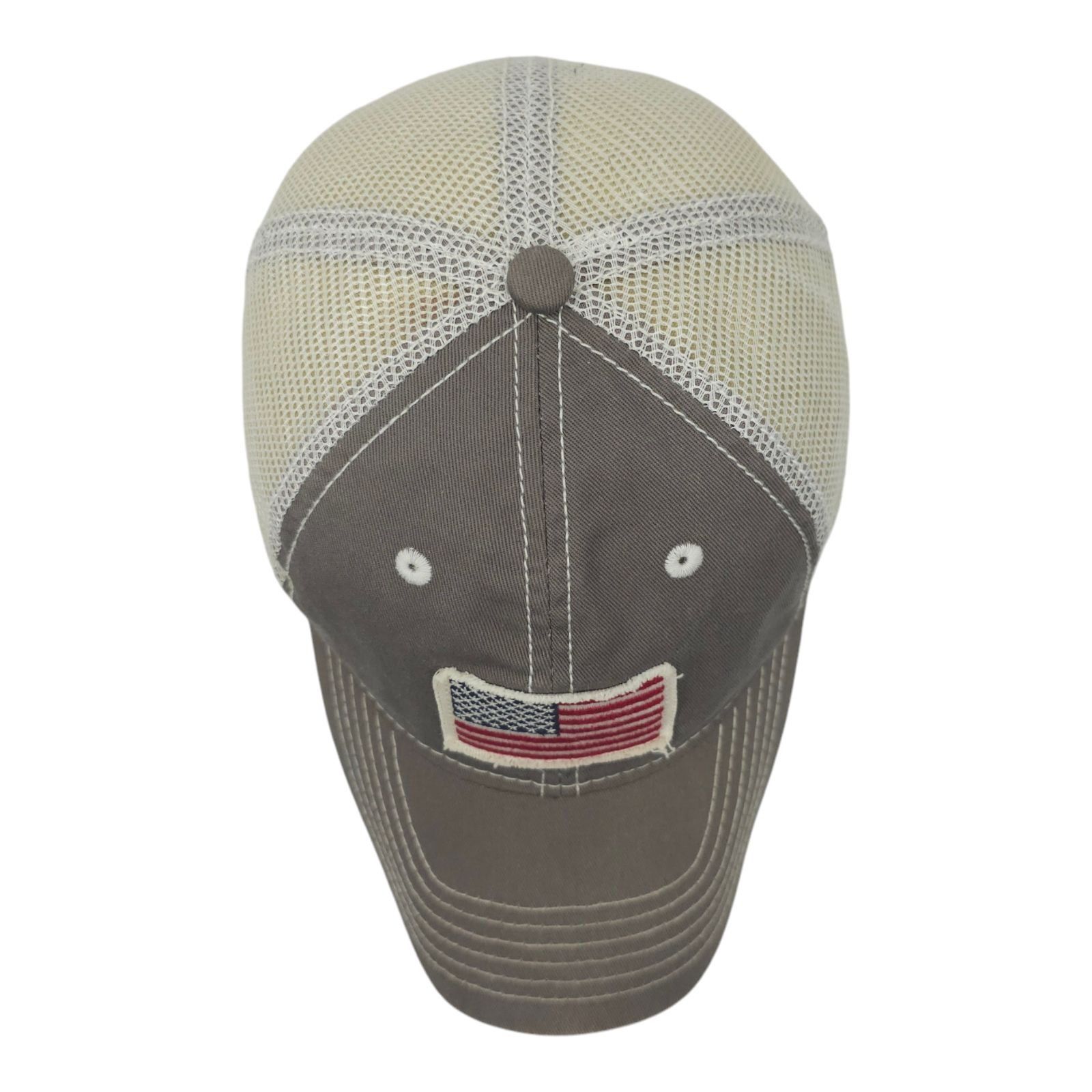 Other American Flag Patch Strapback Cap Curved Brim Mesh Trucker Size ONE SIZE - 6 Thumbnail
