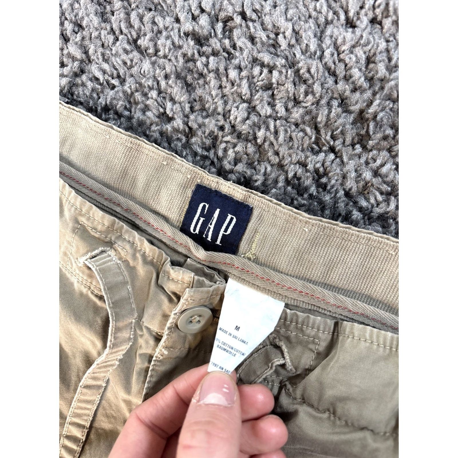 Gap VINTAGE Gap Pants Mens 34x30 Brown Baggy Button Fly Canvas 90s Relaxed Chino Mens Brown Canvas Baggy 90s Gap Pants 34x30 Size US 34 / EU 50 - 6 Thumbnail