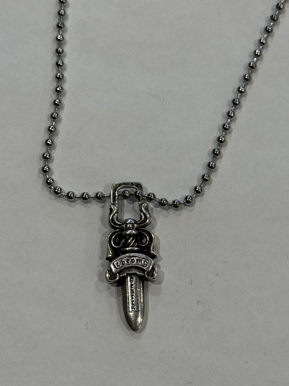 Chrome Hearts Chrome Hearts Dagger Pendant Silver Ball Chain Necklace 925 Size ONE SIZE - 8 Thumbnail