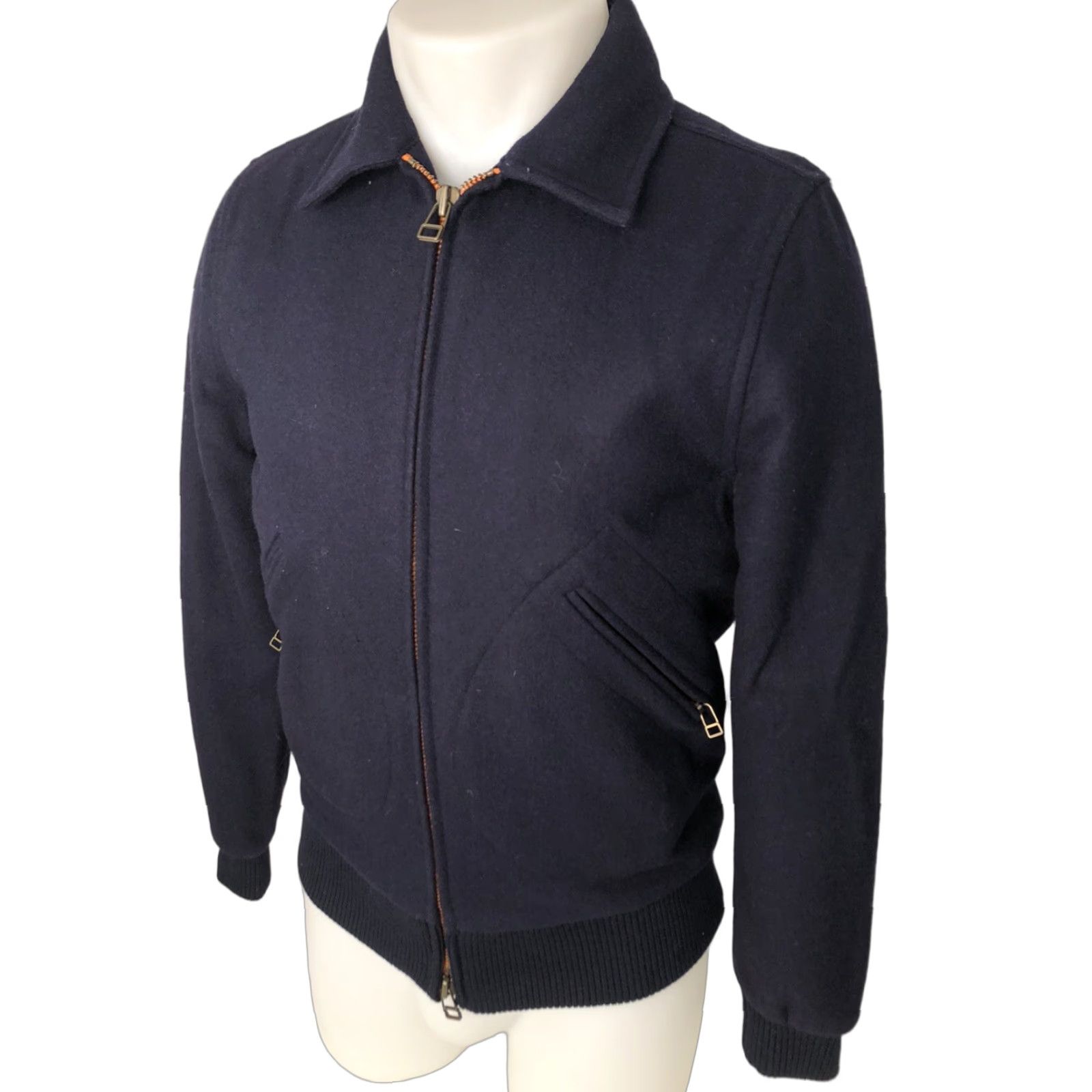 Vintage JACK SPADE Bleeker Street Jacket - Mens XS Navy 80% Wool, Wool Outer Shell, Regular Size, Blue, Coat, 90s? Size US XS / EU 42 / 0 - 1 Thumbnail