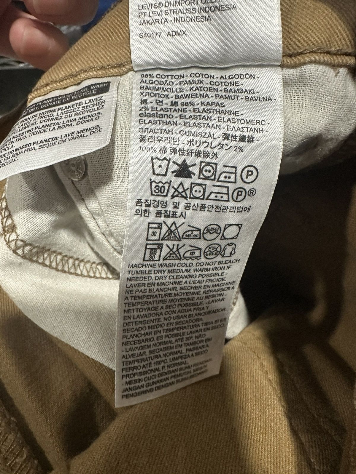 Other OLIVIER CROSS LOGO KHAKI JEANS Size US 32 / EU 48 - 4 Thumbnail
