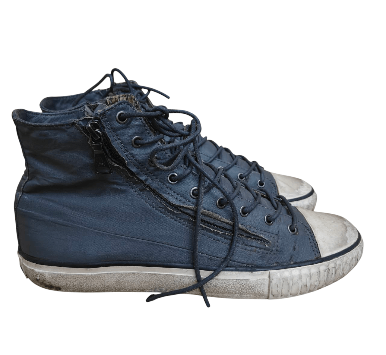 John Varvatos John Varvatos Worn Highcut Sneakers Size US 7.5 / EU 40-41 - 2 Thumbnail