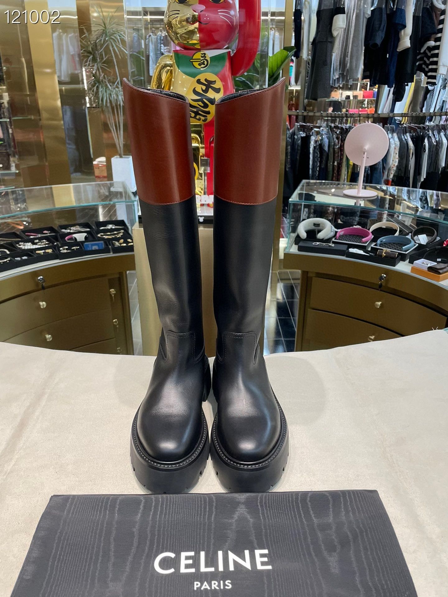 Celine Celine Colorblock Riding Boots Size US 8 / IT 38 - 1 Thumbnail