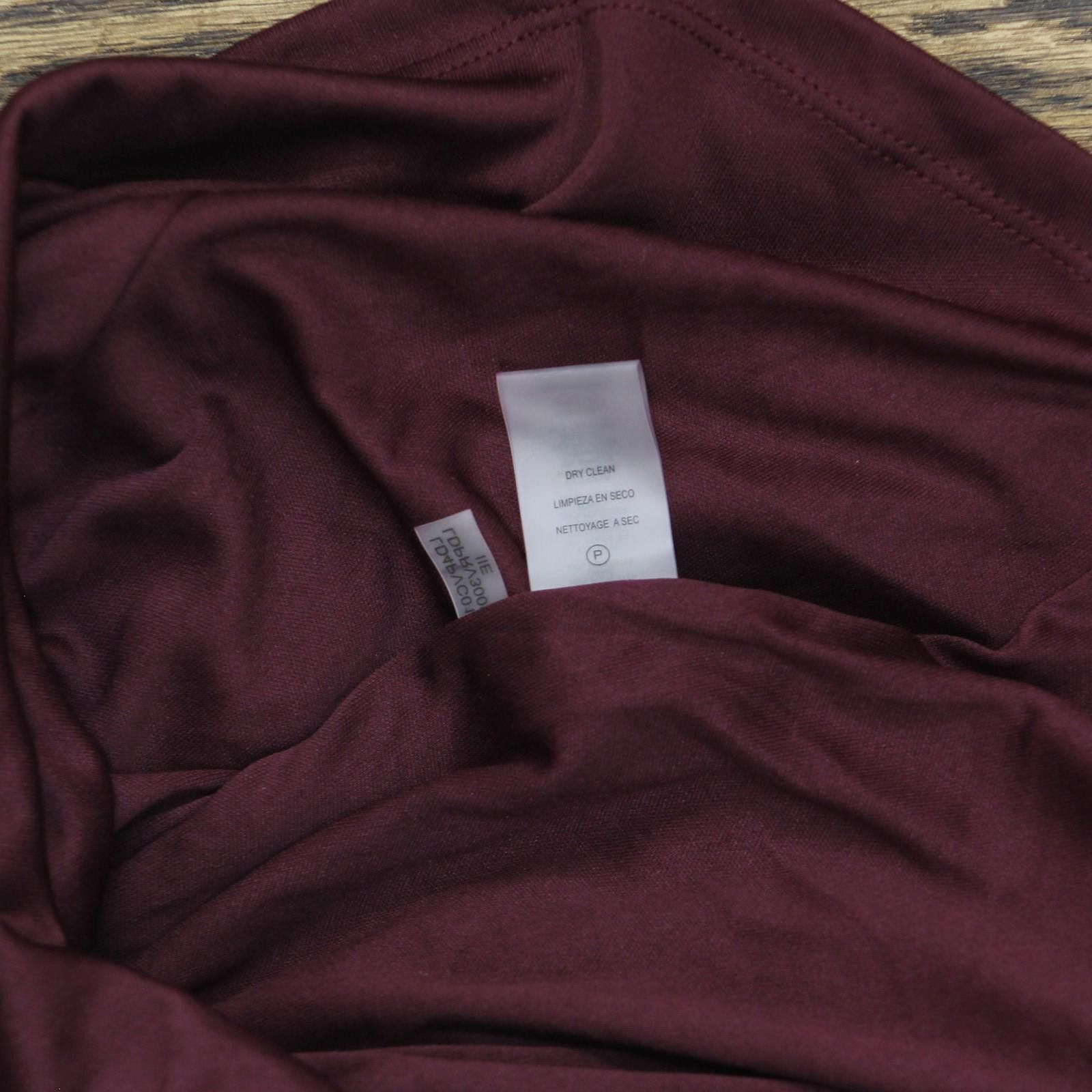 Karl Lagerfeld Karl Lagerfeld Velvet Body Sheath Dress Barolo Wine Red 8 Size M / US 6-8 / IT 42-44 - 6 Thumbnail