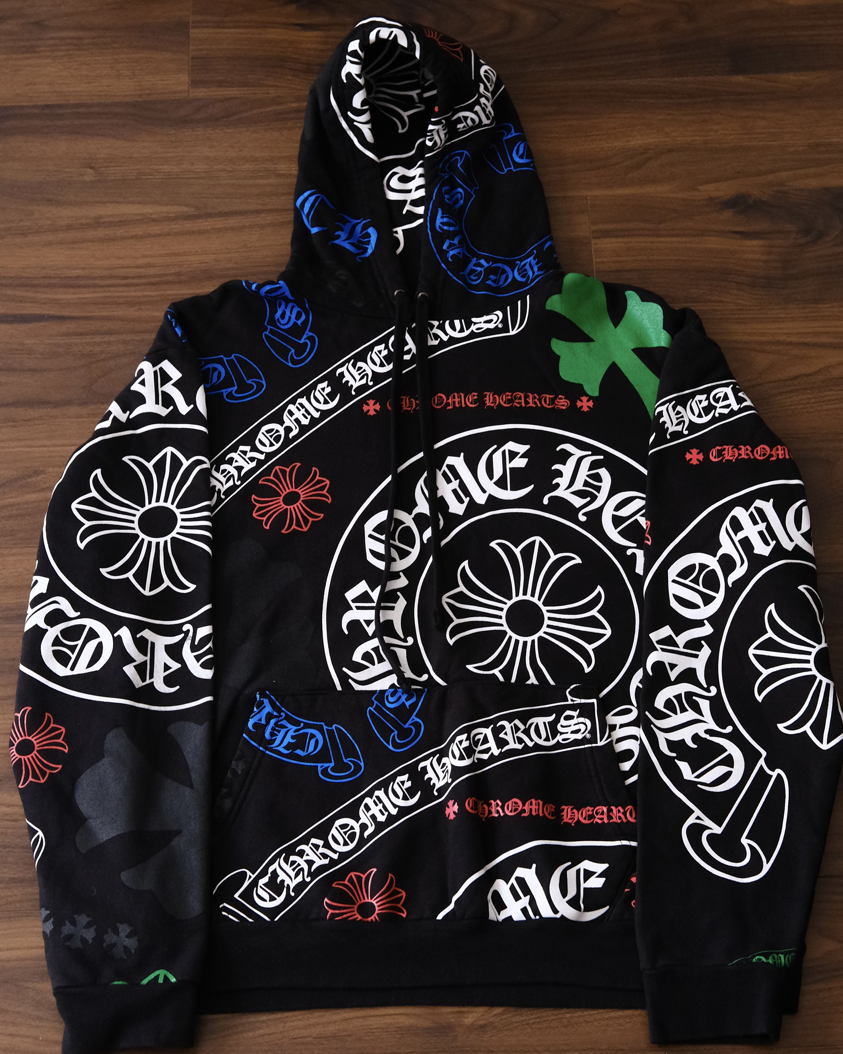 Chrome Hearts Chrome Hearts Stencil Hoodie Black Size US XL / EU 56 / 4 - 1 Thumbnail