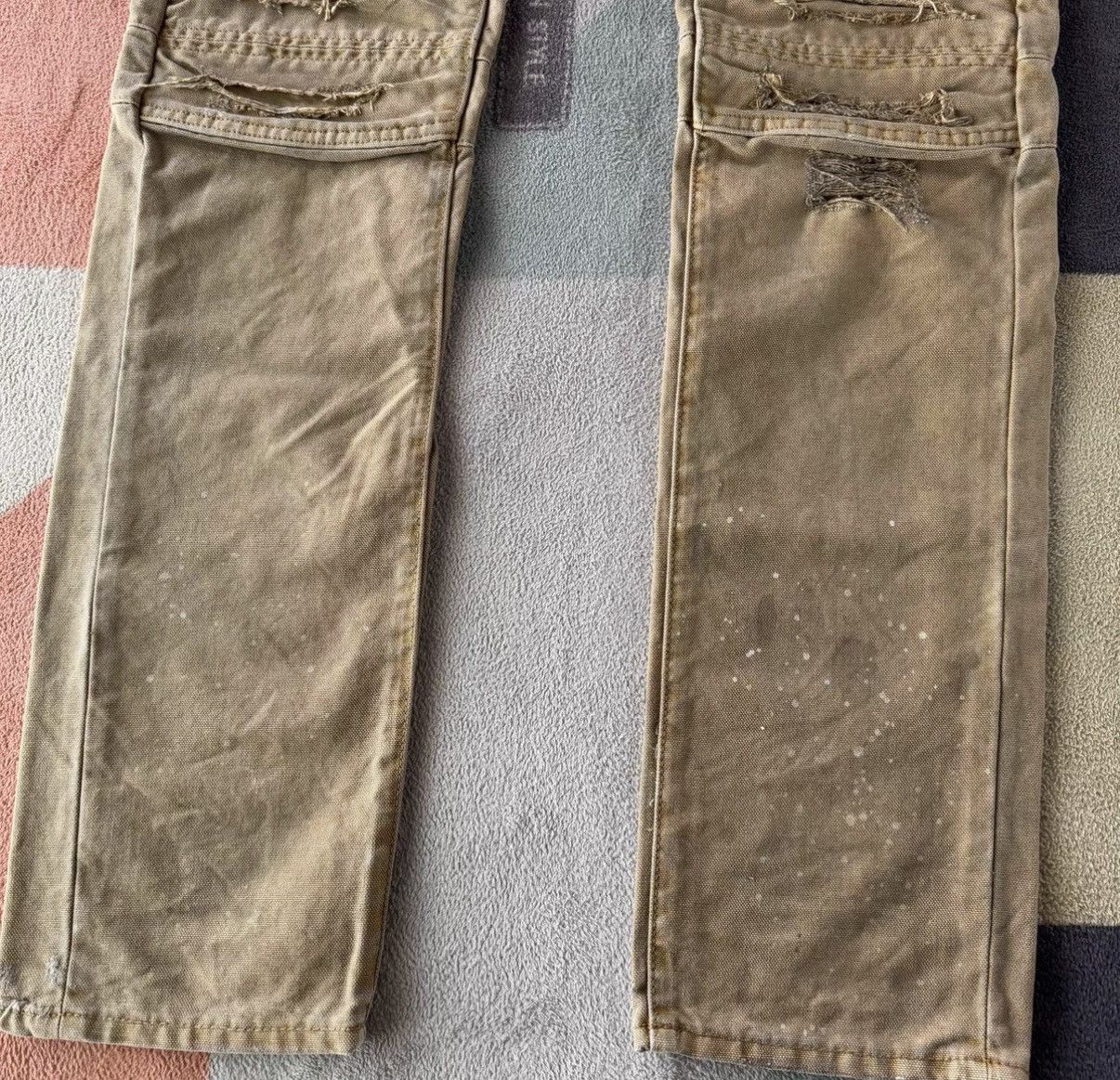 Denim & Supply Ralph Lauren Ralph Lauren Denim Supply Distressed Canvas Cargo Pants K22 Size US 29 - 4 Thumbnail