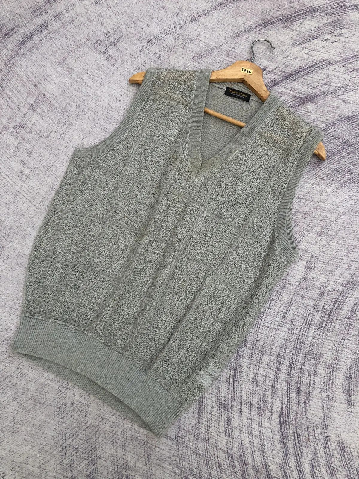 Designer × Olive Vintage Torrey Pines Checked Box V-Net Vest Size US S / EU 44-46 / 1 - 2 Thumbnail