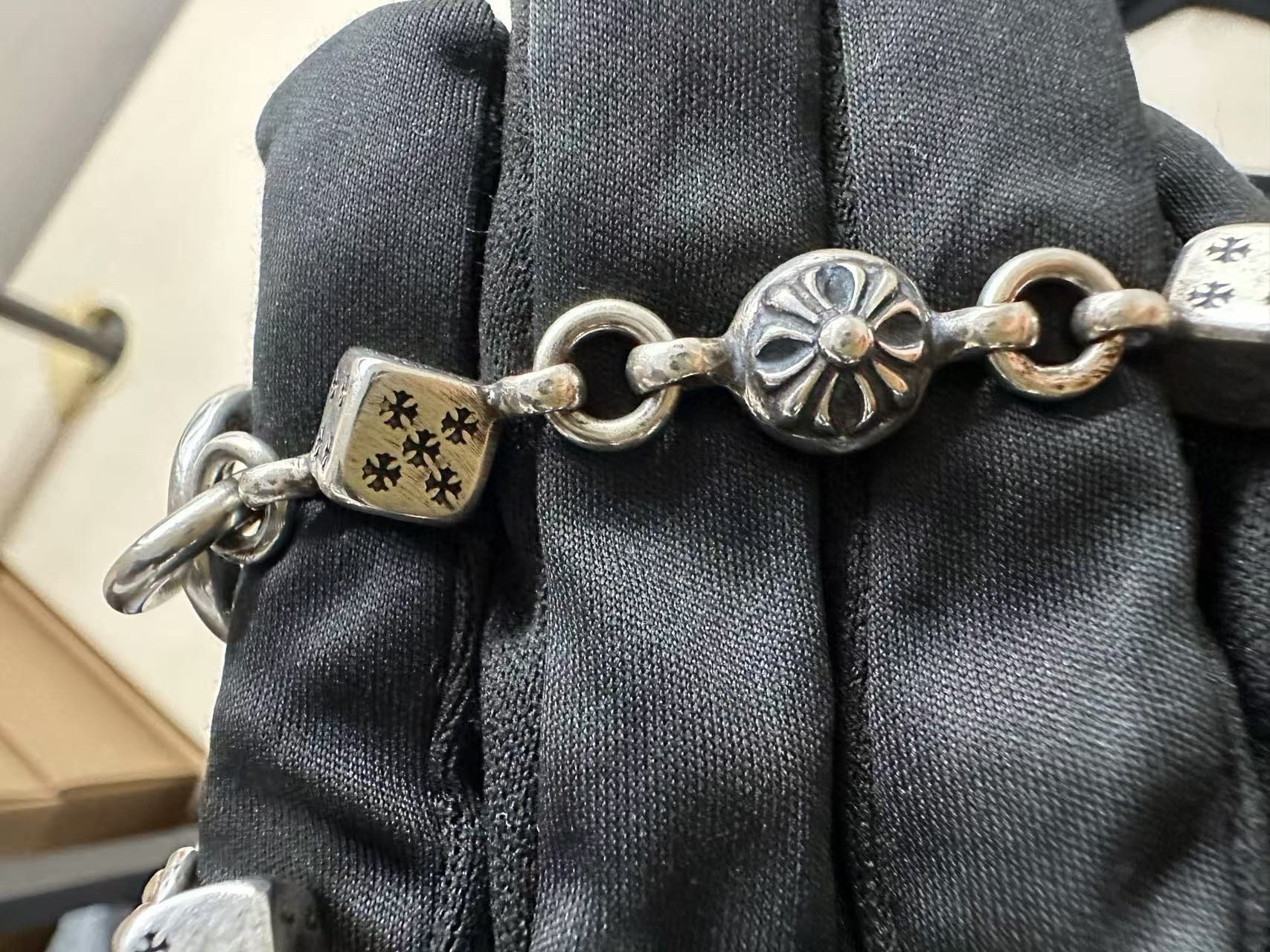 Chrome Hearts Chrome Hearts Silver Dice Cross Ball Wallet Chain Size ONE SIZE - 5 Thumbnail