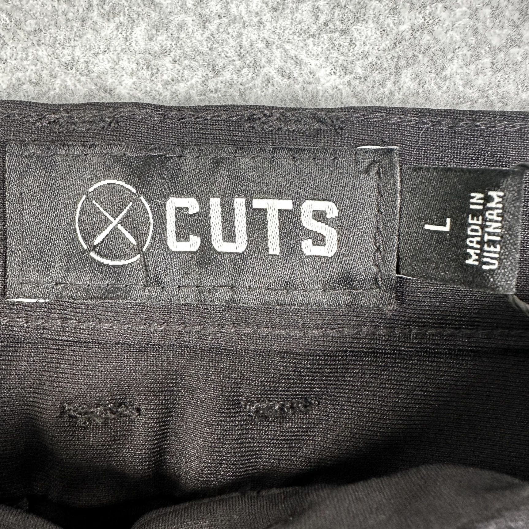Cuts Cuts AO Jogger Pants Mens Large Black Elastic Waist Pockets Zip Tapered Legs Casual Jogger Slant Front Size US 33 - 3 Thumbnail