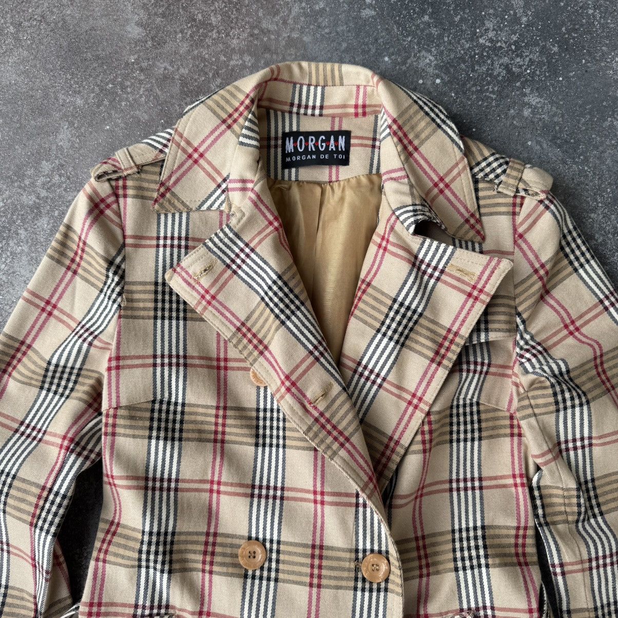 Hysteric Glamour × Vintage Morgan de Toi Vintage Retro Check Trench Coat Size M / US 6-8 / IT 42-44 - 4 Thumbnail