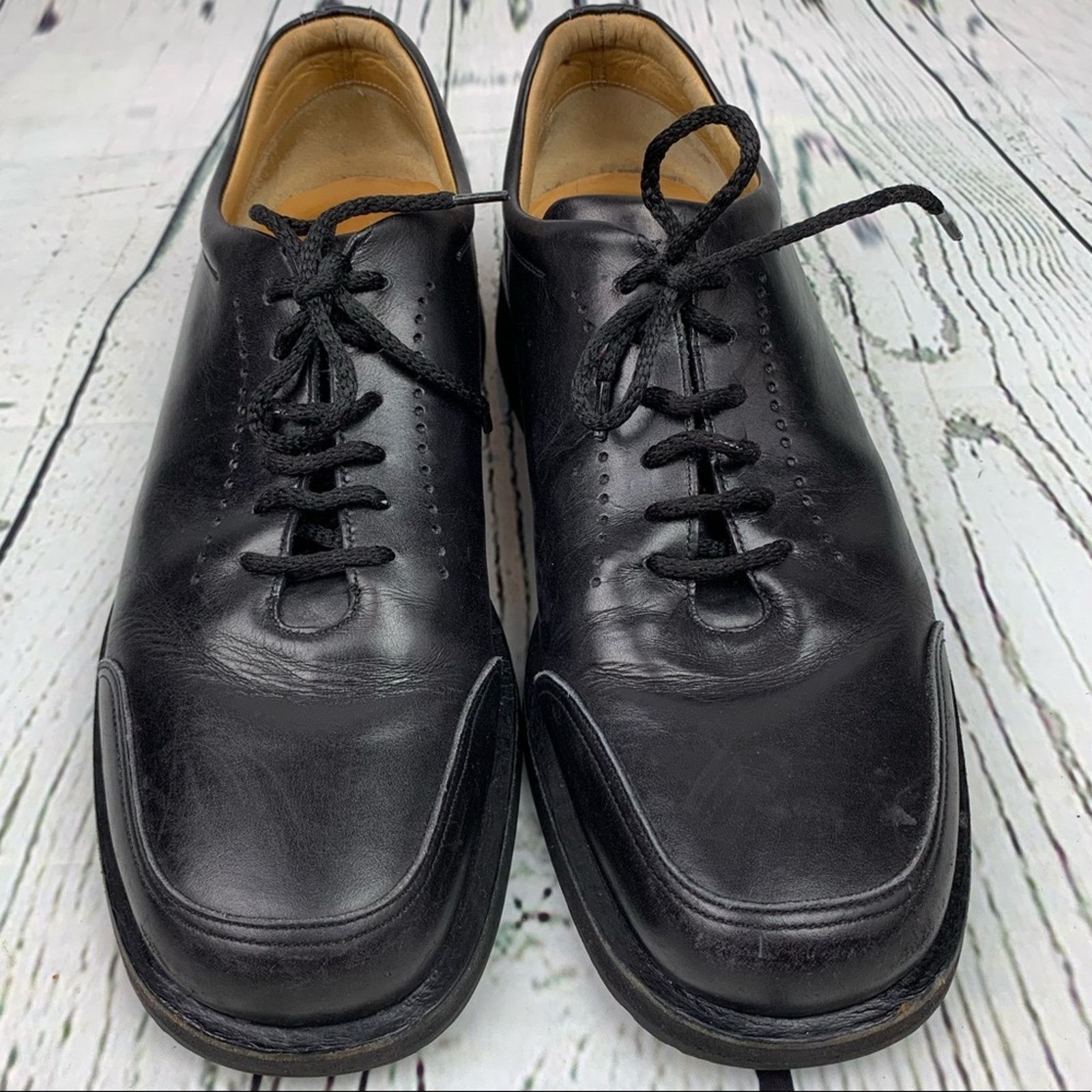Bally Bally’s Rutger Black Leather Lace Up Oxfords 8 M Size US 8 / EU 41 - 2 Thumbnail