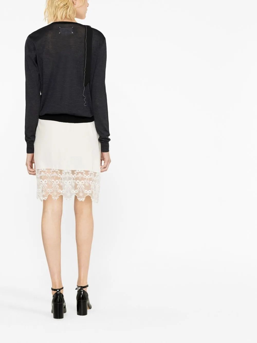 Maison Margiela o1y0625 Cardigan in Dark Gray/Black Size S / US 4 / IT 40 - 3 Thumbnail