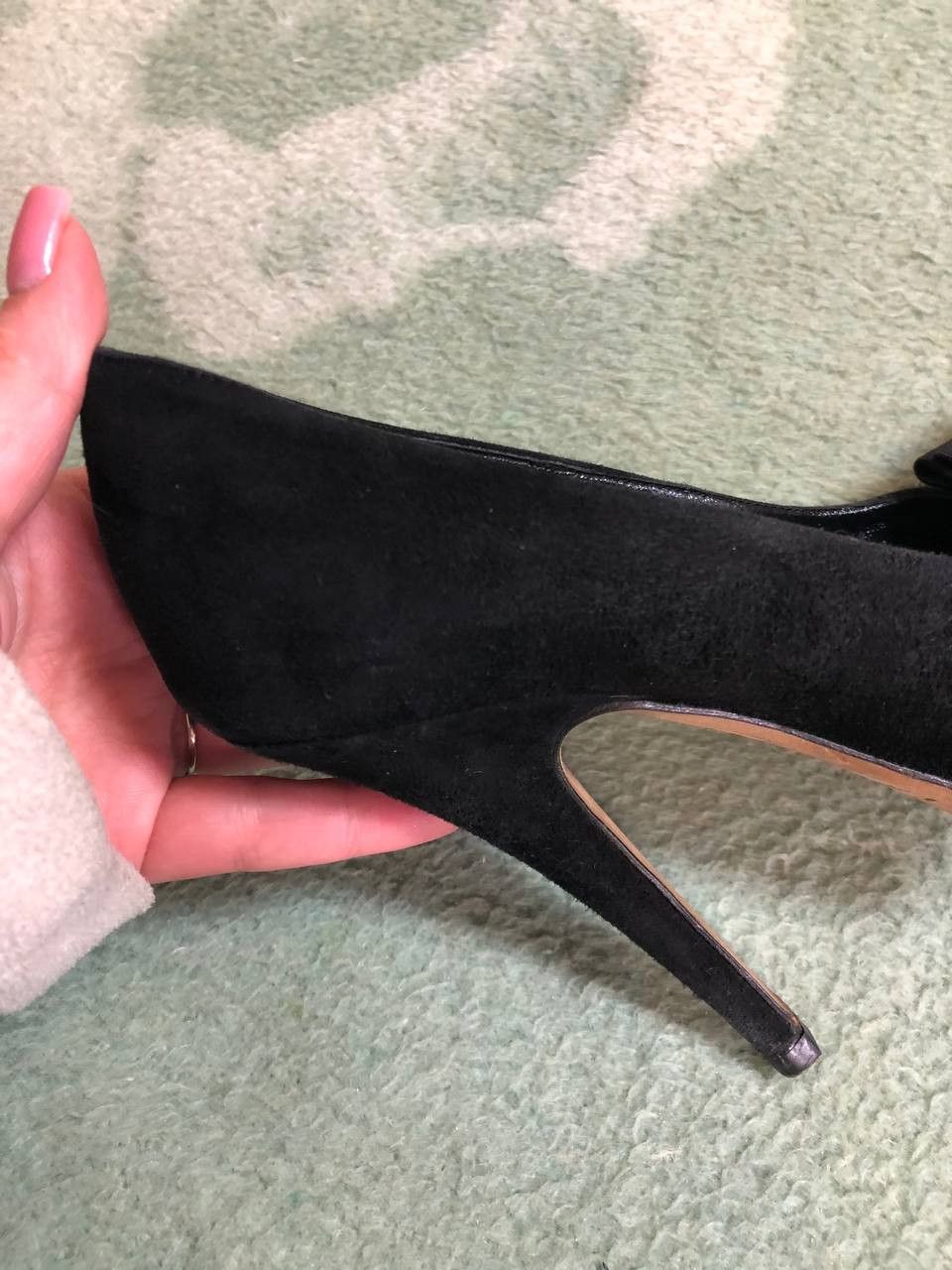 Dolce & Gabbana Dolce & Gabbana Black Peep-Toe Platform Pumps Size US 8.5 / IT 38.5 - 11 Thumbnail