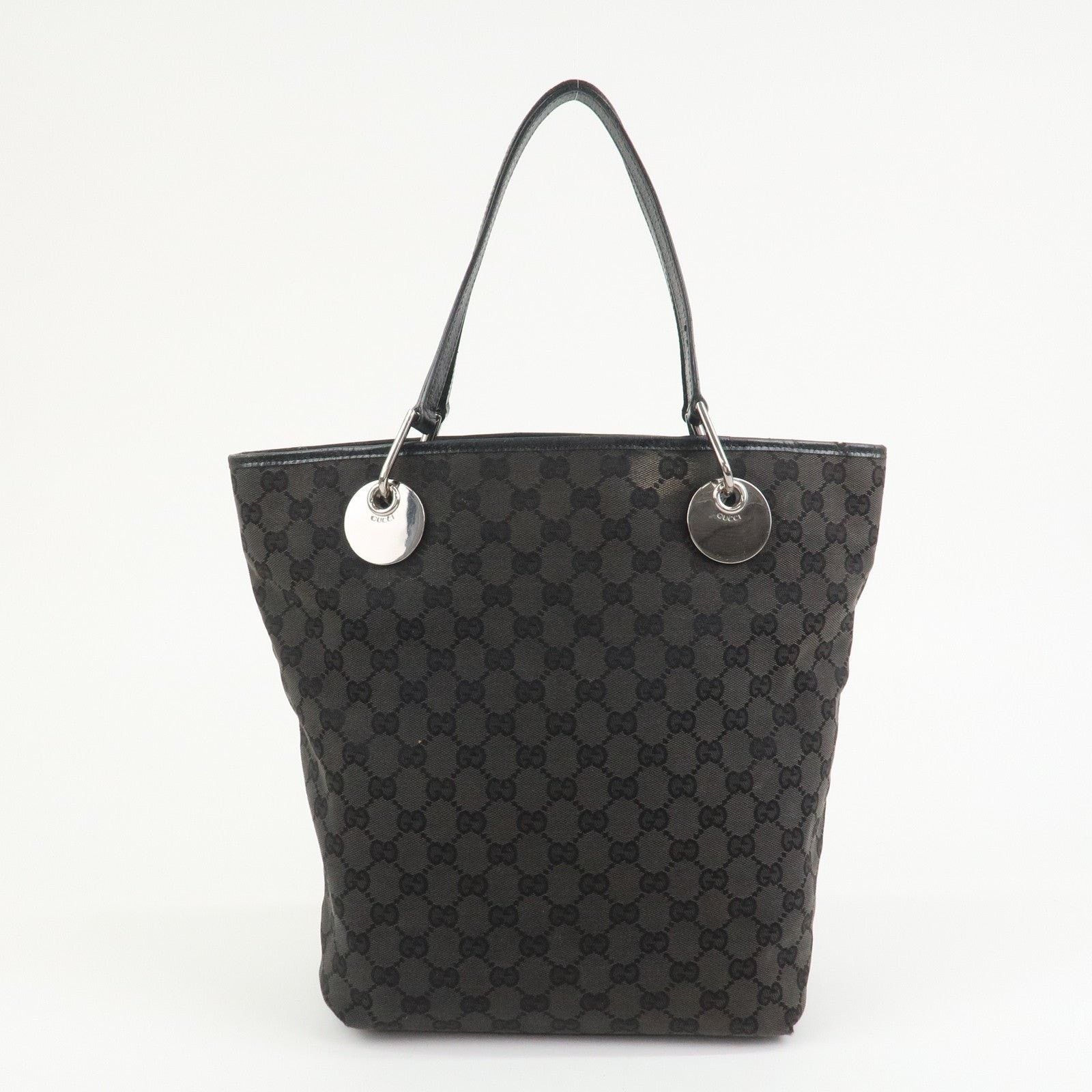 Gucci Gucci GG Canvas Tote Black Size ONE SIZE - 2 Thumbnail