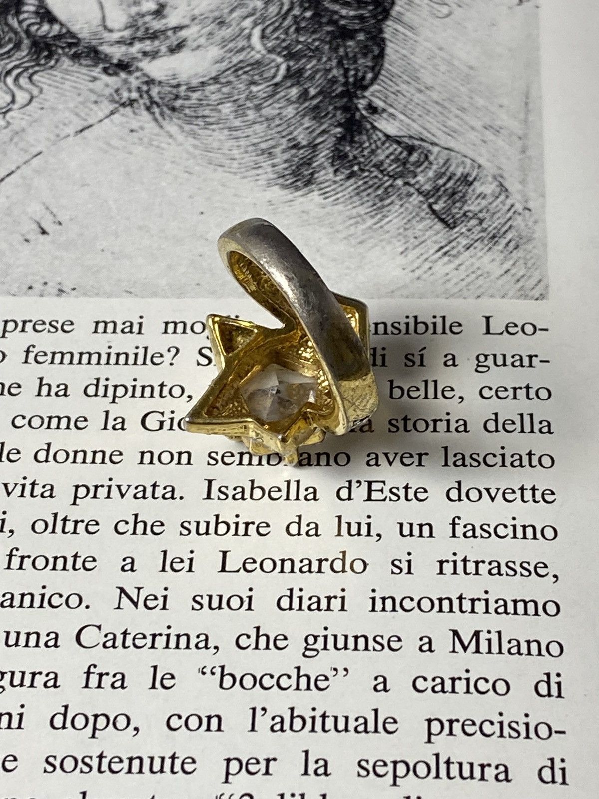Japanese Brand Rare Retro Star Ring Futuristic Avant Garde Vintage Gold Size ONE SIZE - 4 Thumbnail