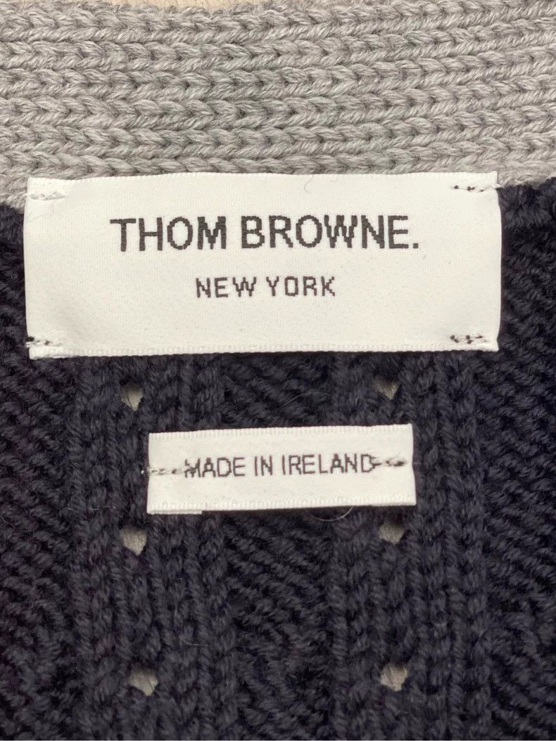 Thom Browne Thom browne White Tibetan blue color block four stripes thi Size US S / EU 44-46 / 1 - 5 Thumbnail