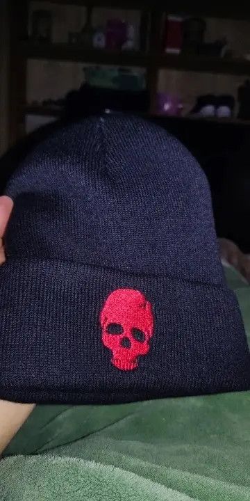 Japanese Brand Skull Head Knitted Beanies Hat Size ONE SIZE - 3 Thumbnail