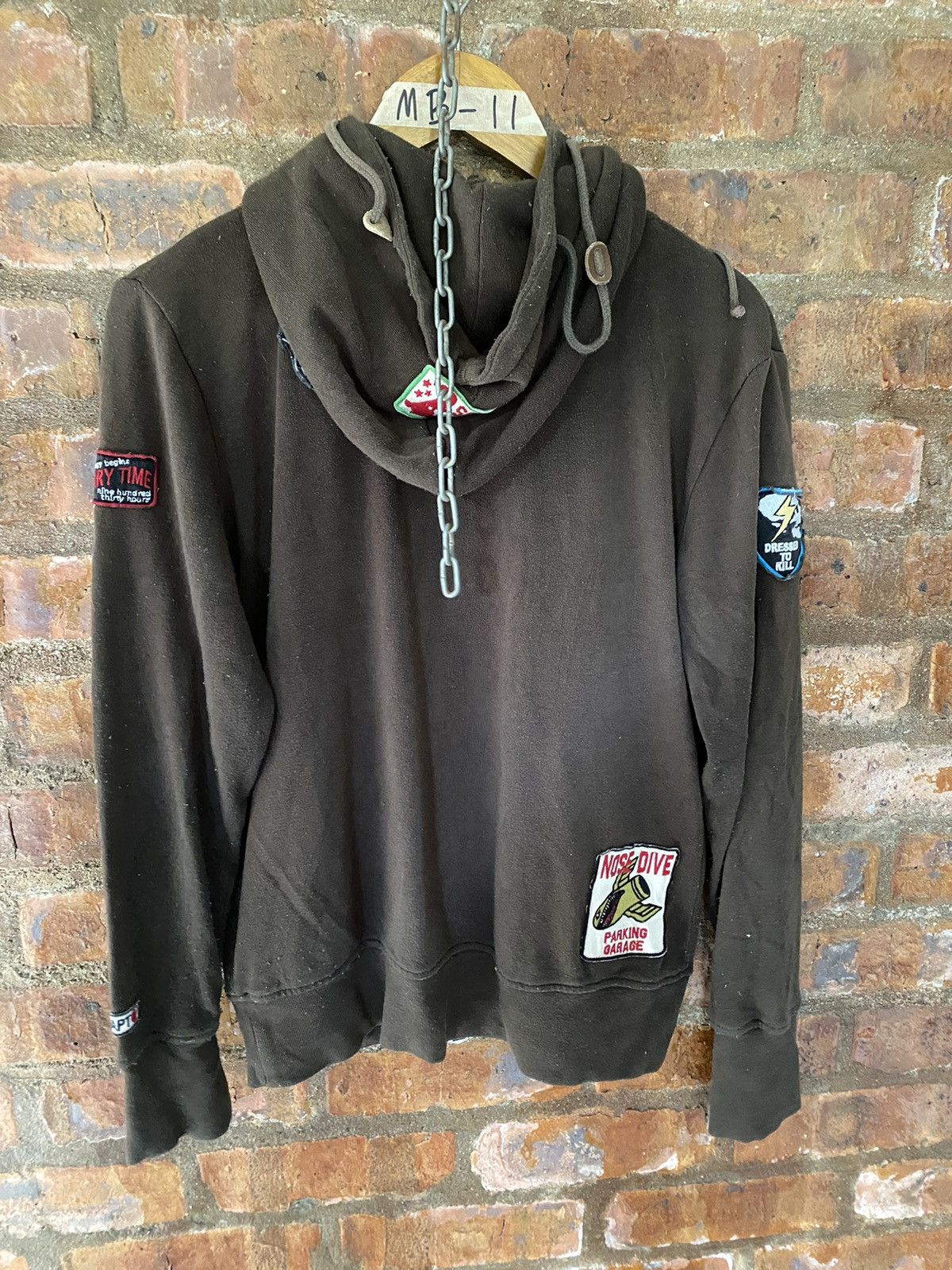 PPFM 2000s PPFM patch Mechanic punk hoodie Size US M / EU 48-50 / 2 - 11 Thumbnail