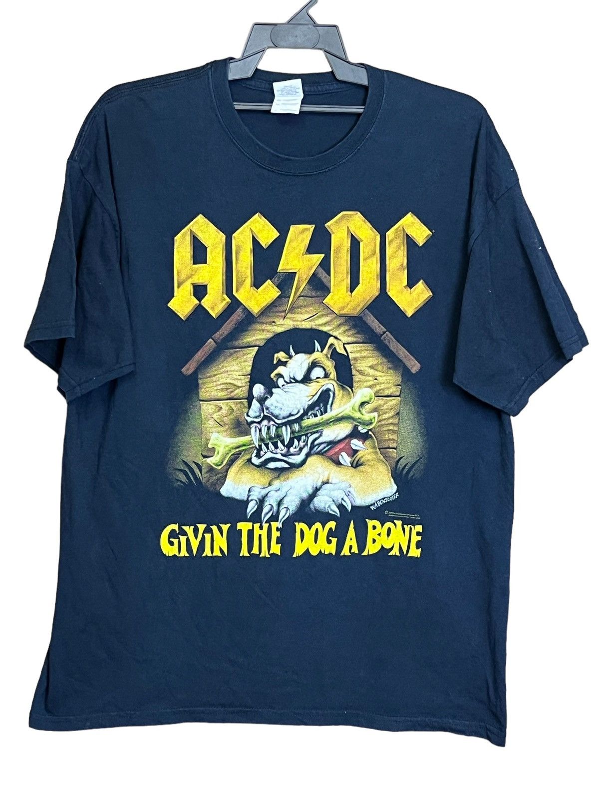 AC/DC VTG AC/DC GIVEN THE DOG A BONE 2009 W.A.BENSCOTER T SHIRT Size US XL / EU 56 / 4 - 1 Thumbnail