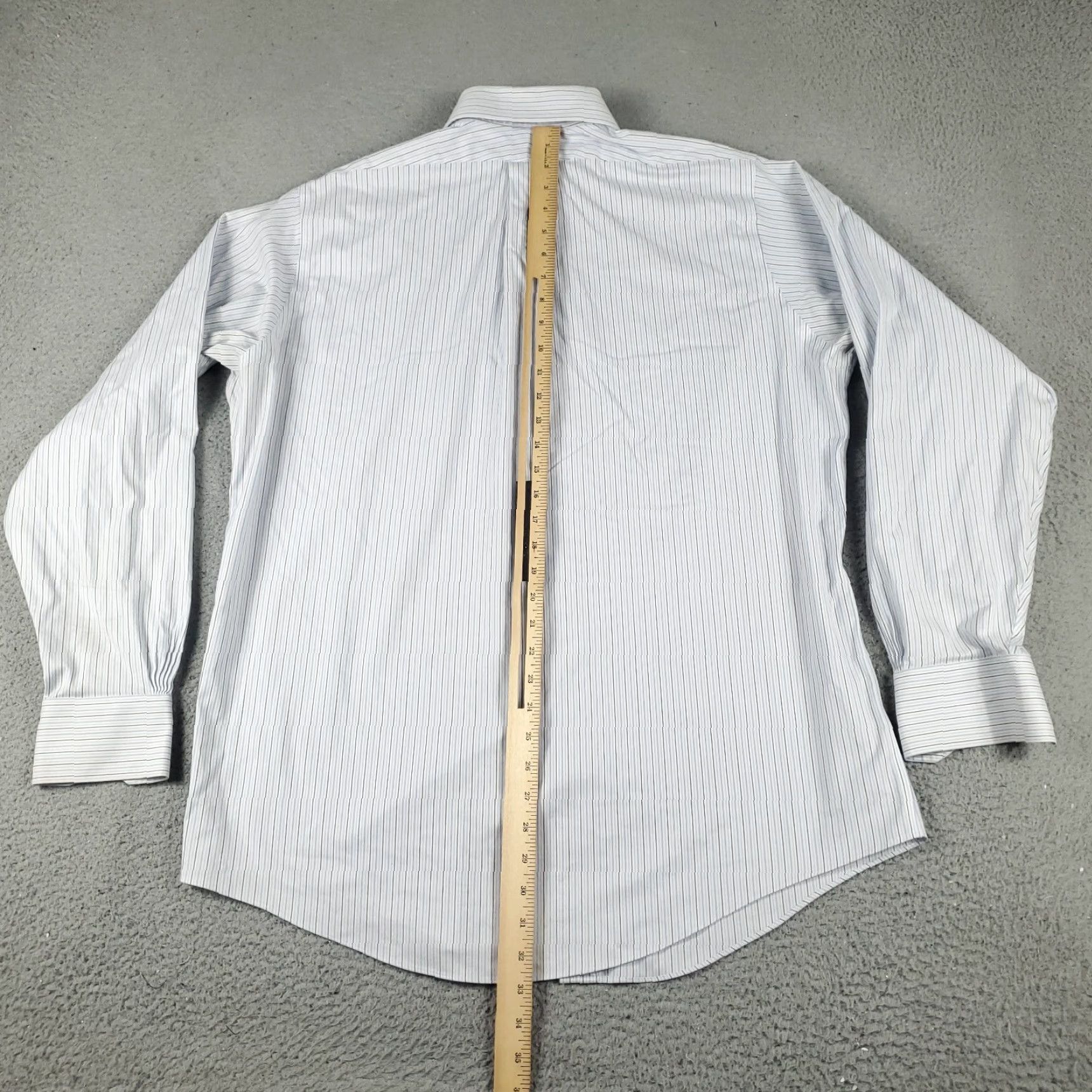 Brooks Brothers Brooks Brothers Dress Shirt Men's 16.5 Blue Striped Long Sleeve Button Up Non-Iron Classic American Size 42R - 7 Thumbnail