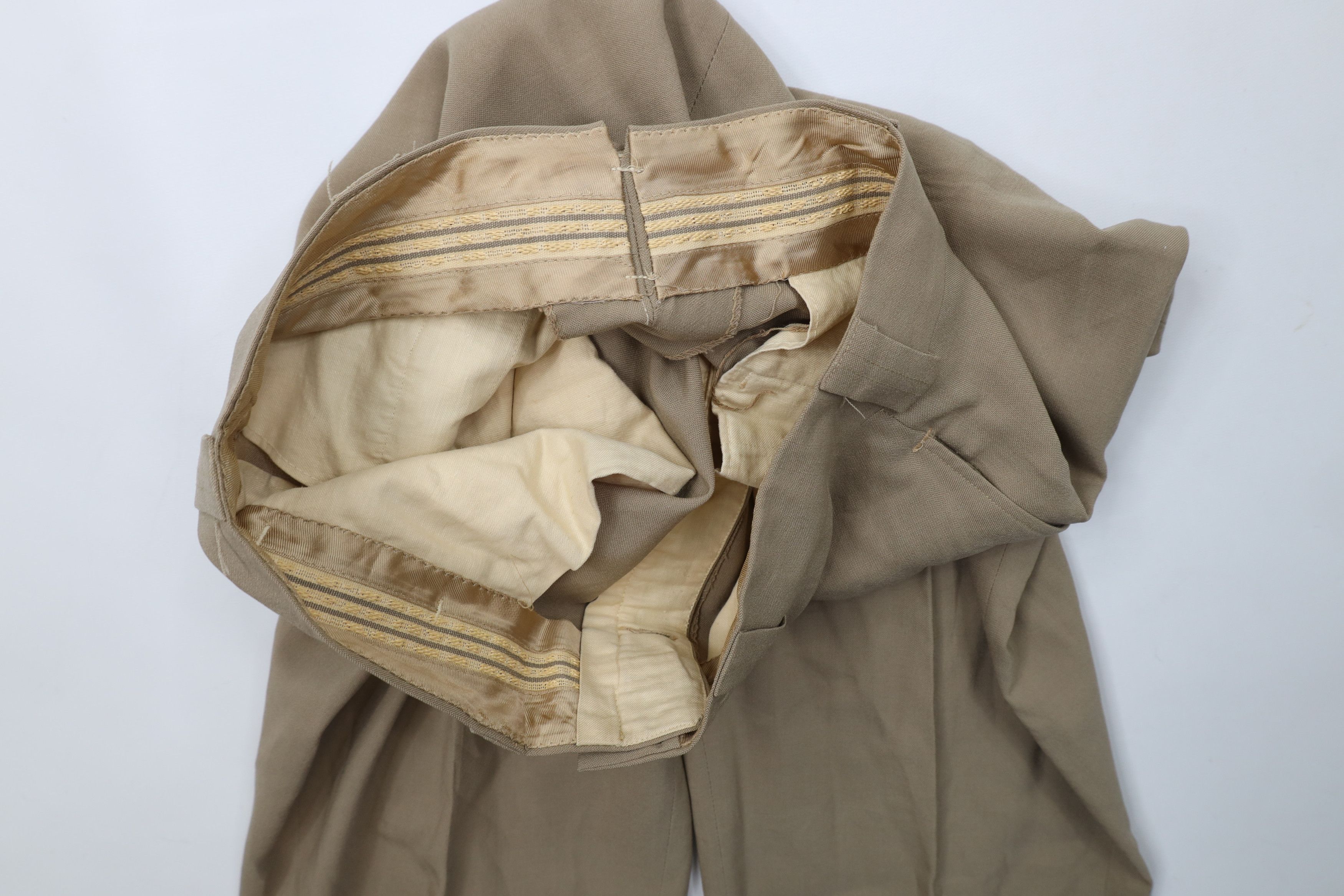 Vintage Vintage 50s Rockabilly Wide Leg Chino Pants Beige USA Size US 30 / EU 46 - 9 Thumbnail