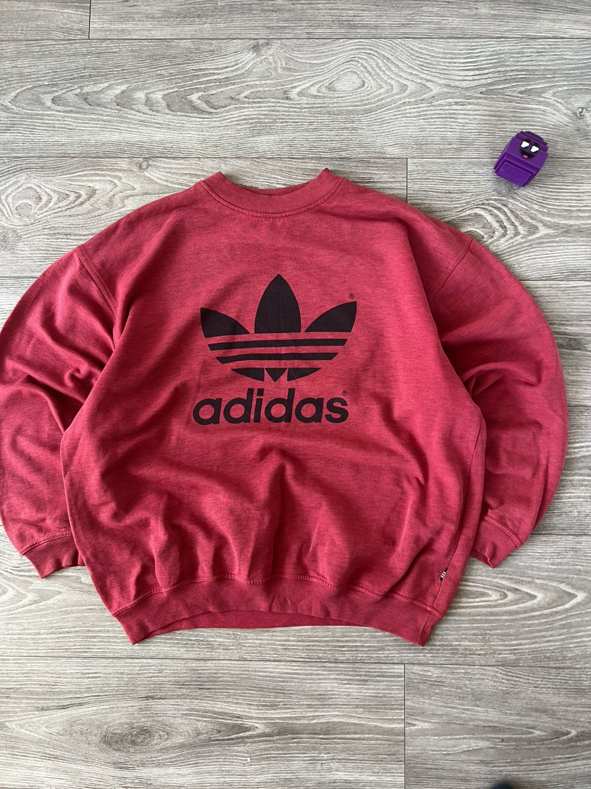 Adidas Vintage Y2k Adidas Oversize Big Logo Crewneck Sweatshirt Size US L / EU 52-54 / 3 - 1 Thumbnail