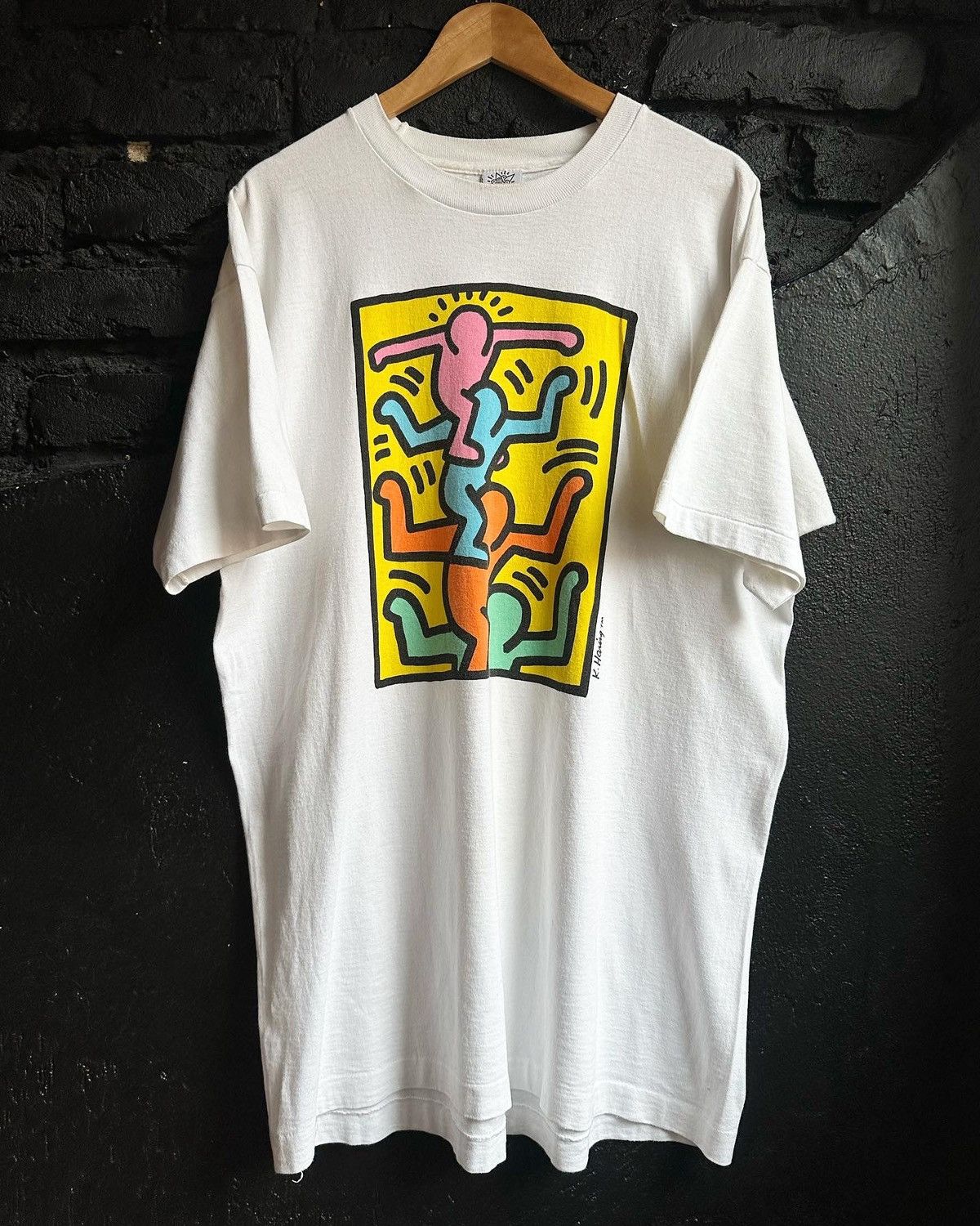 image of Vintage Keith Haring in White, Men's (Size XL)