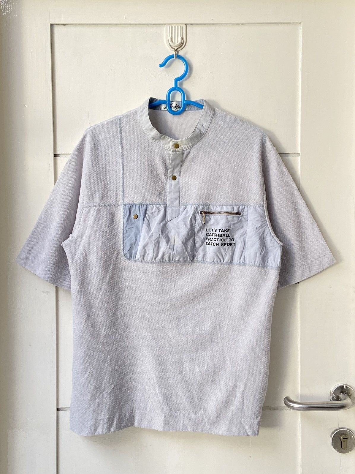 Designer × Japanese Brand VANDYCK Pocket Knit T-Shirt Size US S / EU 44-46 / 1 - 1 Thumbnail