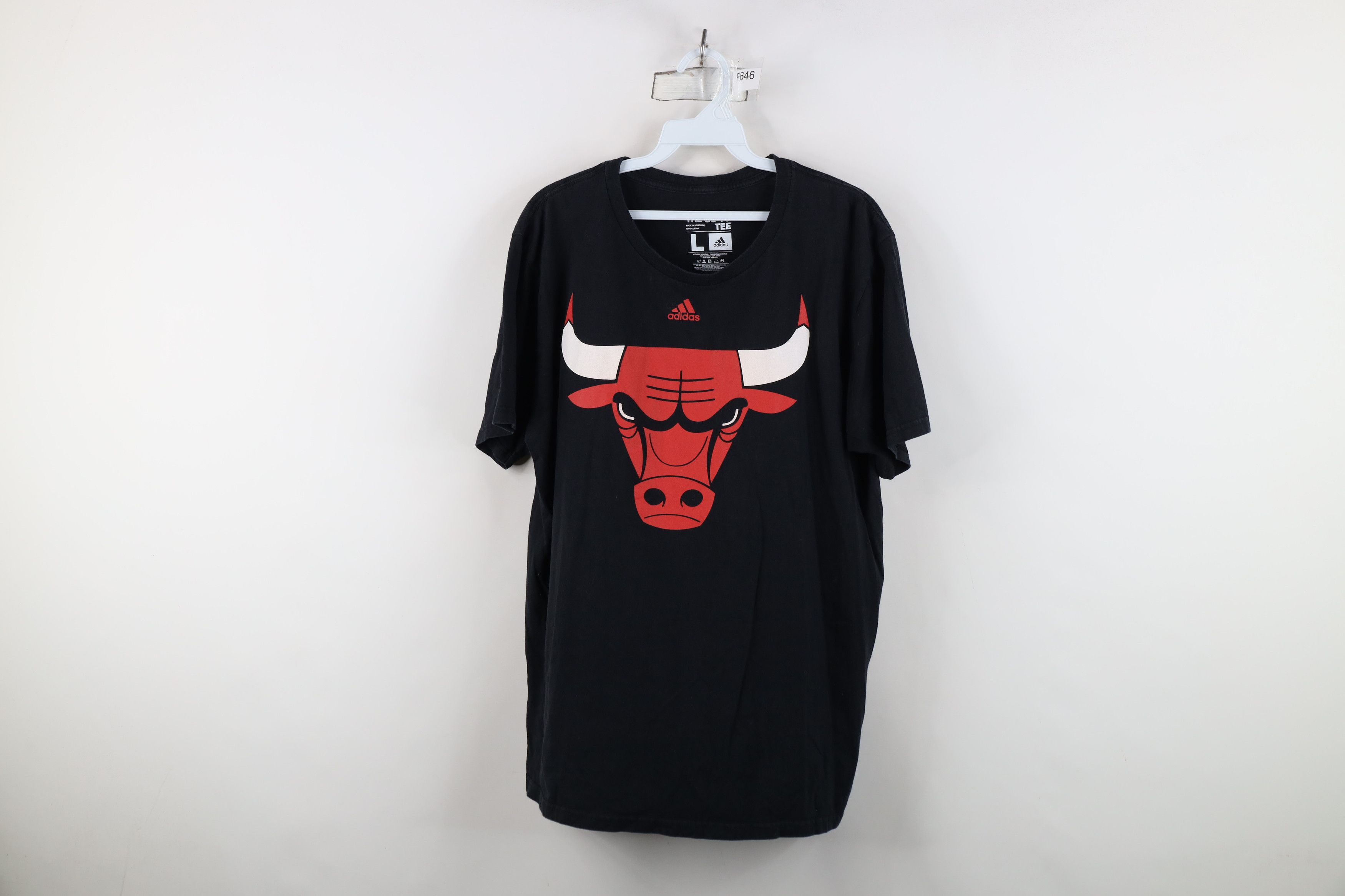 Adidas Adidas Chicago Bulls Basketball Short Sleeve T-Shirt Black Size US L / EU 52-54 / 3 - 1 Thumbnail